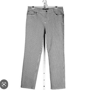 Ralph Lauren Black & White striped Skinny jeans size 4 worn once